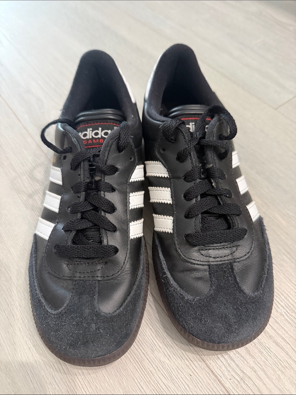 adidas Black and White Low-Top Sneakers for Kids